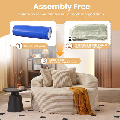 Nolar Round Foam Chair "Nine"