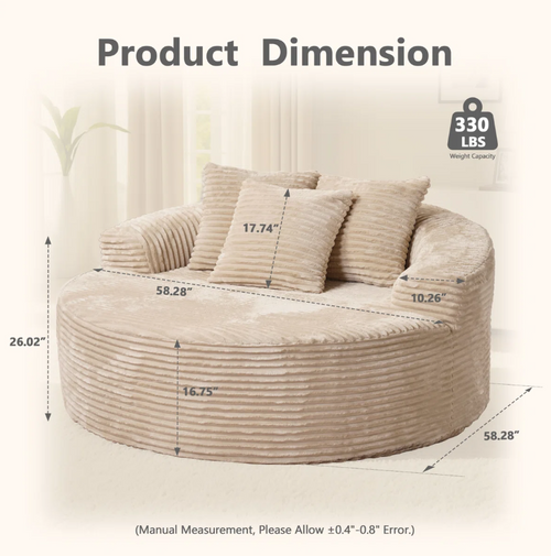 Nolar Round Foam Chair "Nine"